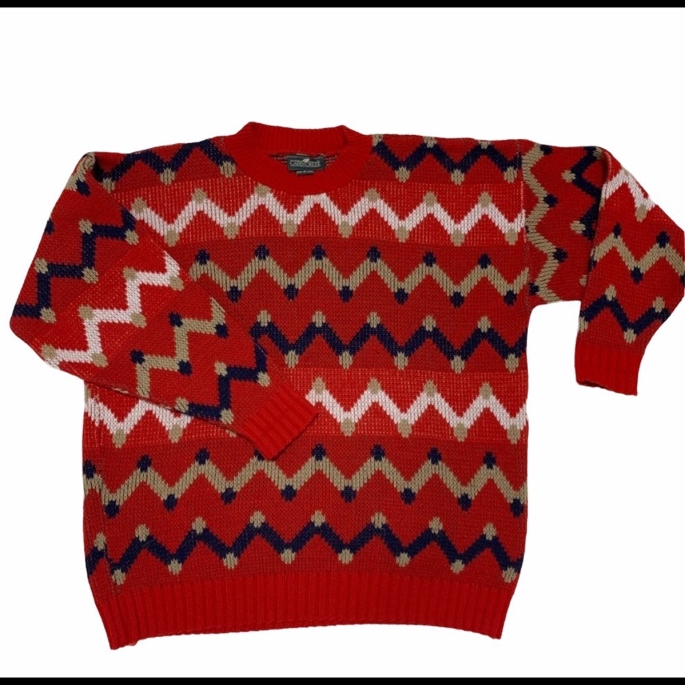 Vintage 90s cabin creek grandpa Sweater